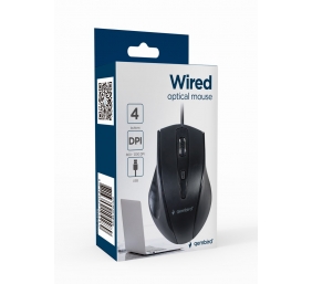 Gembird | Mouse | MUS-4B-02 | USB | Standard | Wired | Black