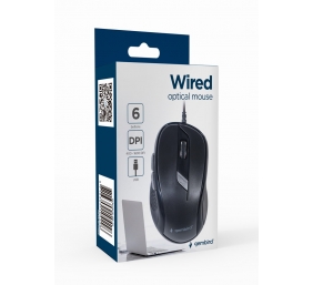 Gembird | MUS-6B-01 | Optical mouse | Black