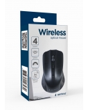 Gembird MUSW-4B-04 Belaidė pelė, RF Wireless, Optical 1600 DPI, Juoda