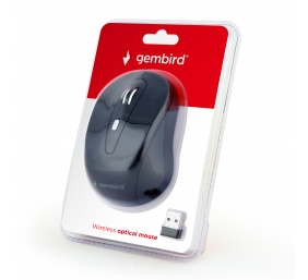 Gembird | 6-button wireless optical mouse | MUSW-6B-01 | Optical mouse | USB | Black