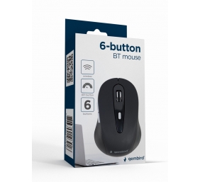 Gembird | MUSWB-6B-01 | Optical Mouse | Bluetooth v.3.0 | Black