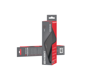 GENESIS Carbon 500 Mouse Pad, M, Red | Genesis | Mouse pad | 250 x 300 x 2.5 mm | Black