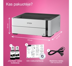Epson | EcoTank M1170 | Inkjet | Mono | Inkjet Printer | Wi-Fi | White