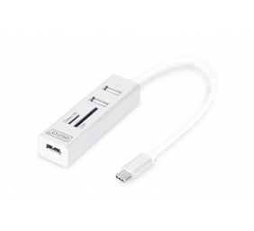 Digitus USB Type-C OTG 3-Port HUB and Card Reader | DA-70243