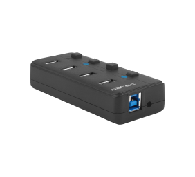 Natec USB 3.0 HUB, Mantis 2, 4-Port, On/Off with AC Adapter | Natec | 4 Port Hub With USB 3.0 | Mantis NHU-1557 | Black
