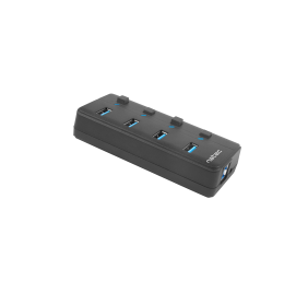 Natec USB 3.0 HUB, Mantis 2, 4-Port, On/Off with AC Adapter | Natec | 4 Port Hub With USB 3.0 | Mantis NHU-1557 | Black