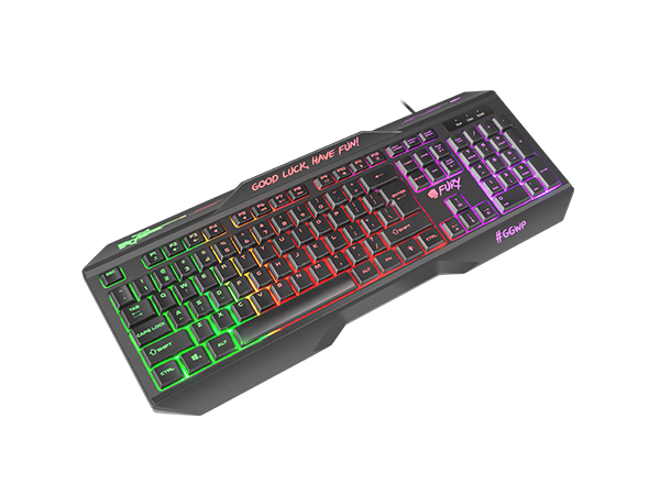 Fury HELLFIRE 2 Gaming keyboard RGB LED light RU Wired Black 1.45 m