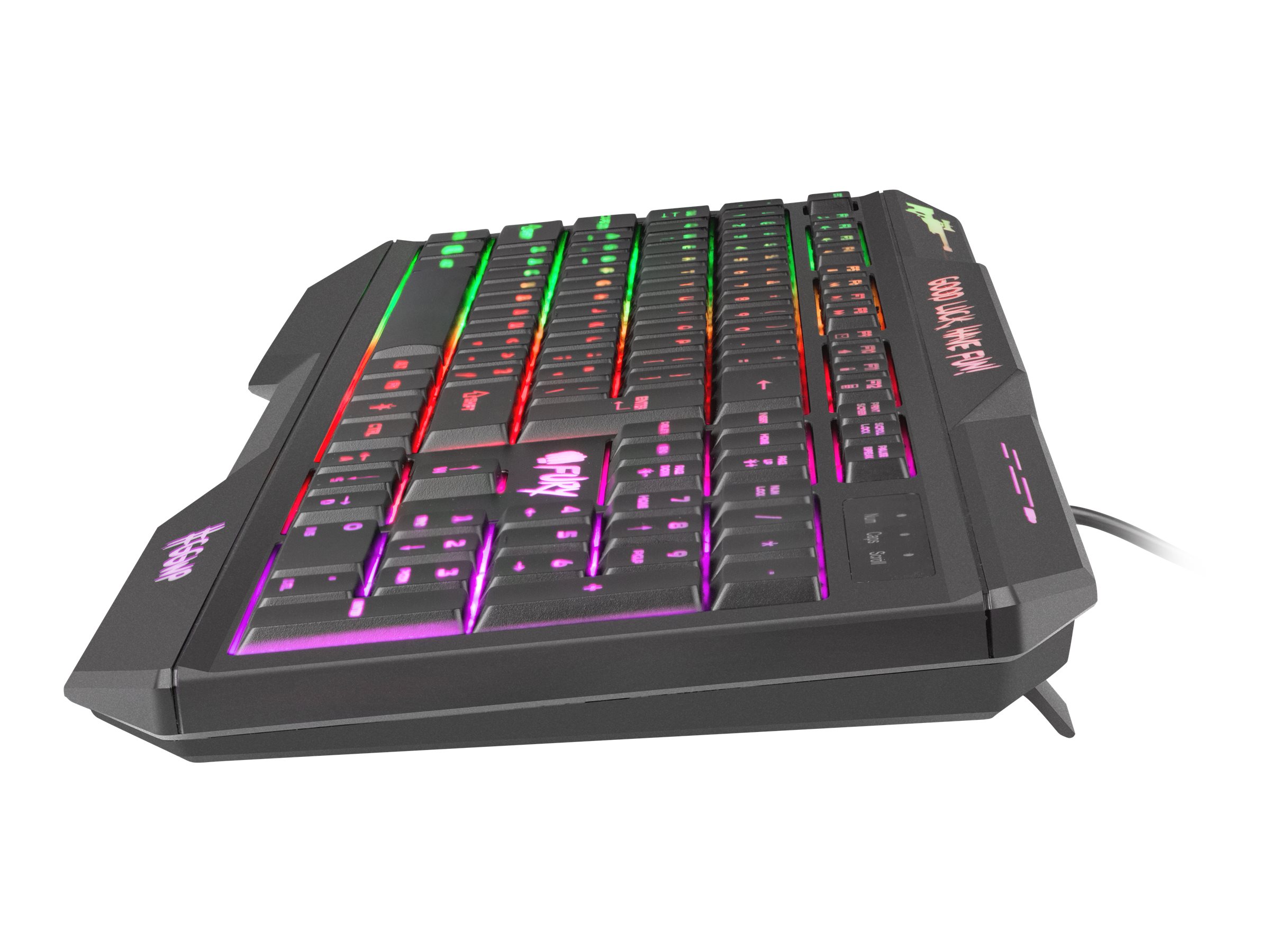 Fury HELLFIRE 2 Gaming keyboard RGB LED light RU Wired Black 1.45 m