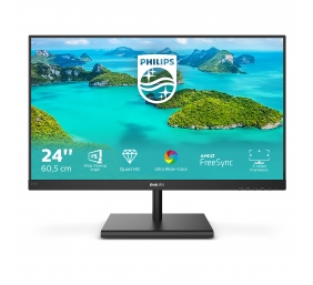 Philips | LCD monitor | 245E1S | 23.8 " | IPS | QHD | 16:9 | 75 Hz | 4 ms | 2560 x 1440 | 250 cd/m² | HDMI ports quantity 1 | Black