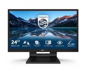 Philips | 242B9T/00 | 23.8  " | IPS | FHD | 16:9 | 60 Hz | 5 ms | Touchscreen | 1920 x 1080 | 250   cd/m² | HDMI ports quantity 1 | Black