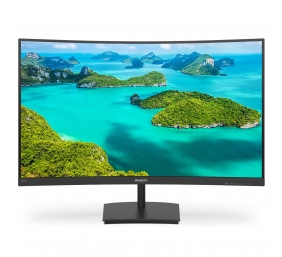 Philips | Curved LCD Monitor | 241E1SCA/00 | 24 " | VA | FHD | 16:9 | 75 Hz | 5 ms | 1920 x 1080 pixels | 250 cd/m² | HDMI ports quantity 1 | Black