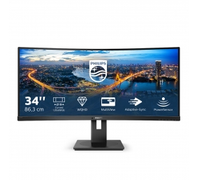 Philips | Curved UltraWide | 345B1C | 34  " | VA | WQHD | 21:9 | 100 Hz | 5 ms | 3440 x 1440 | 300   cd/m² | HDMI ports quantity 1 | Black | Warranty 24 month(s)