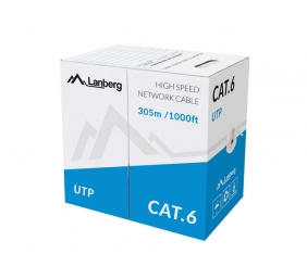 Lanberg | LAN Cable Cat.6 UTP Solid CU CPR + Fluke Passed | LCU6-11CU-0305-S