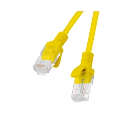 Lanberg Patchcord CAT.5E UTP 0.25M fluke passed 10-pack, Yellow | PCU5-20CC-0025-Y