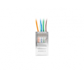 Lanberg | RJ45 CAT.6 UTP Plug 8P8C PASS Through Type, 100 pcs | PLU-6000EZ | Transparent