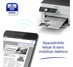 Epson | Multifunction compact printer | EcoTank M2120 | Inkjet | Mono | A4 | Wi-Fi | White