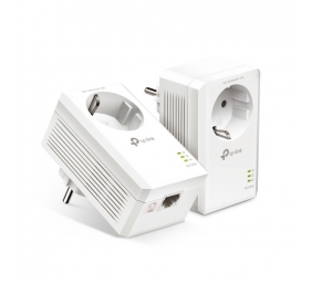 TP-LINK | AV1000 Gigabit Passthrough Powerline Starter Kit | TL-PA7017P KIT | 10/100/1000 Mbit/s | Ethernet LAN (RJ-45) ports 1 | No Wi-Fi | Extra socket