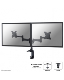 NewStar LCD/TFT desk mount, 10-24", clamp & grommet, 2 screens, black