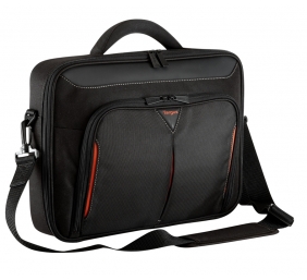Targus | Clamshell Laptop Bag | CN418EU | Briefcase | Black/Red | " | Shoulder strap