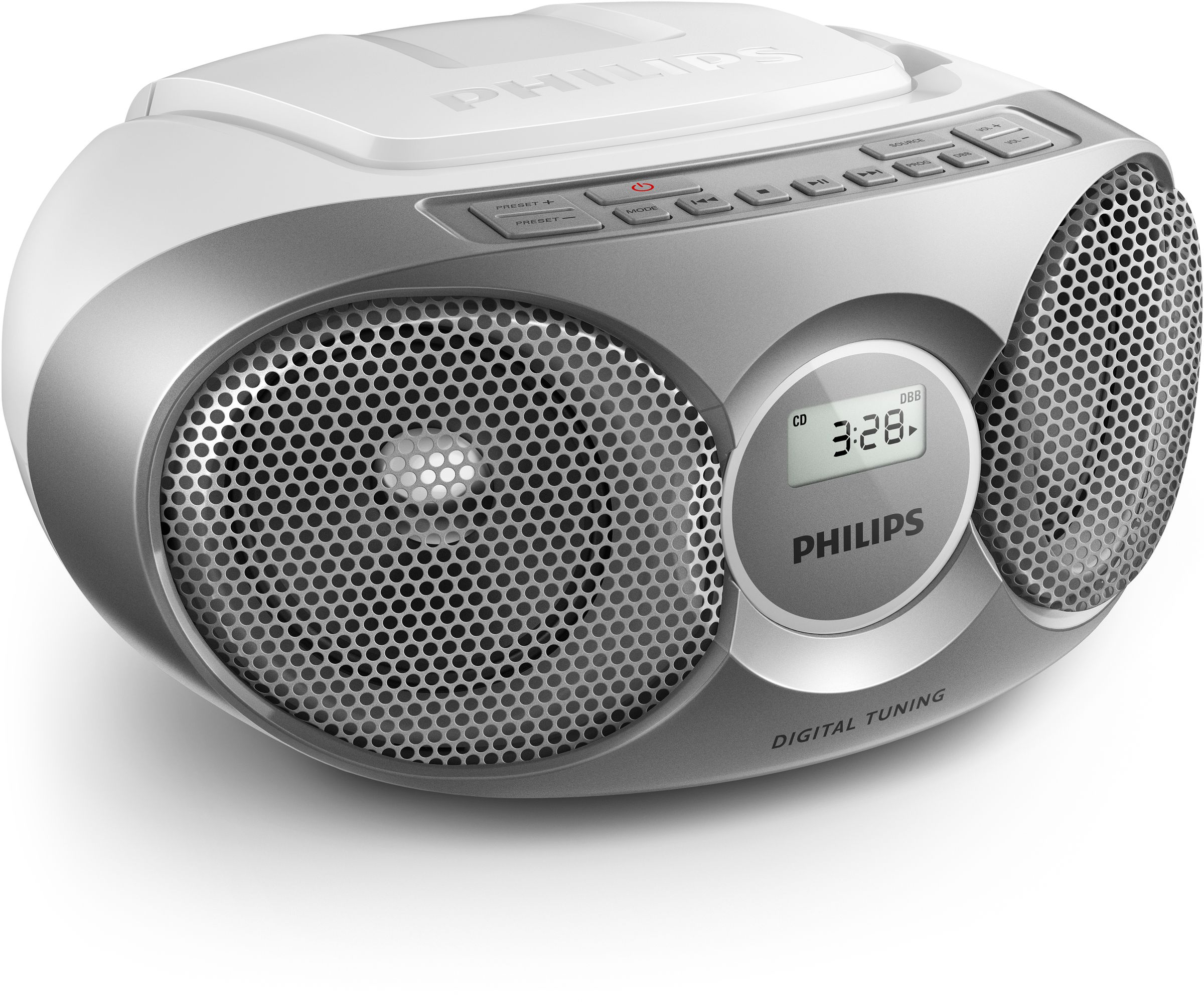 Philips CD Soundmachine AZ215S Silver 3W Digital tuning