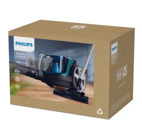Philips | Vacuum cleaner | PowerPro Compact FC9334/09 | Bagless | Power 900 W | Dust capacity 1.5 L | Black/Blue