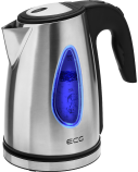 ECG RK 1740 kettle 1,7l; 2000 W; Removable and washable limescale filter; Stainless steel design