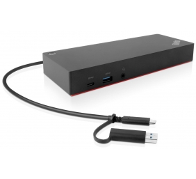 Lenovo ThinkPad 40AF0135EU Hybrid USB-C/USB-A Jungčių stotelė, Laidinė, Juoda