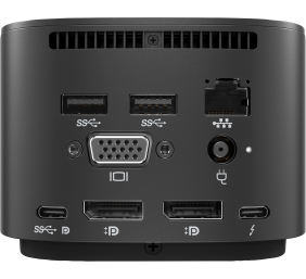 HP TB Dock G2 230W w/ Combo Cable - 3x USB 3.0, 2x USB-C(15W), 1x USB-C Thunderbolt 3, 2x DisplayPort, 1x VGA, 1x RJ-45, 1x combo audio jack