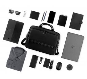 Dell | Fits up to size 15 " | Premier | 460-BCQL | Messenger - Briefcase | Black with metal logo | Shoulder strap