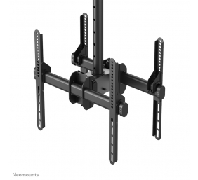 Neomounts NM-C440DBLACK Dual monitor/TV mount ceiling | Adjustable Height, Rotate, Tilt, Swivel | 32-60 " | Maximum weight (capacity) 45 kg | Black