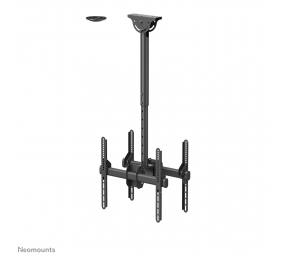 Neomounts NM-C440DBLACK Dual monitor/TV mount ceiling | Adjustable Height, Rotate, Tilt, Swivel | 32-60 " | Maximum weight (capacity) 45 kg | Black