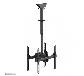Neomounts NM-C440DBLACK Dual monitor/TV mount ceiling | Adjustable Height, Rotate, Tilt, Swivel | 32-60 " | Maximum weight (capacity) 45 kg | Black