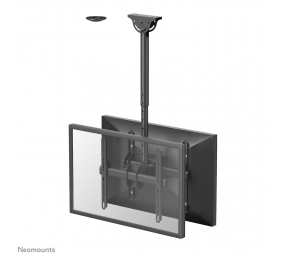 Neomounts NM-C440DBLACK Dual monitor/TV mount ceiling | Adjustable Height, Rotate, Tilt, Swivel | 32-60 " | Maximum weight (capacity) 45 kg | Black