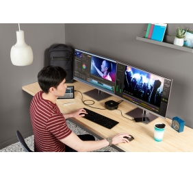 HP USB-C Dock G5 120W - 4x USB 3.0, 1x USB-C(15W), 2x DisplayPort 1.4, 1x HDMI 2.0, 1x RJ-45, 1x combo audio jack