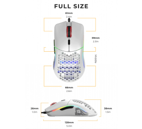 Glorious PC Gaming Race Model O Matte White, GO-WHITE