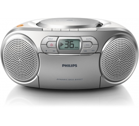 Philips CD Soundmachine AZ127/12 Silver 4W Play MP3-CD, CD and CD-R/RW, FM tuner