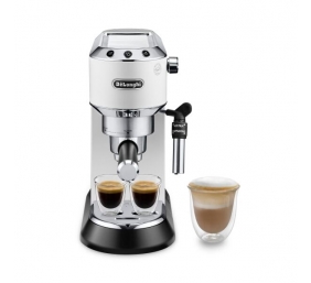 Delonghi | Dedica Pump Espresso | EC685W | Pump pressure 15 bar | Built-in milk frother | Semi-automatic | 1300 W | White