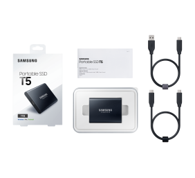 Nešiojamasis Samsung SSD USB3.1 1TB EXT./T5 (MU-PA1T0B/EU), juodas