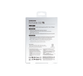 Nešiojamasis Samsung SSD USB3.1 1TB EXT./T5 (MU-PA1T0B/EU), juodas