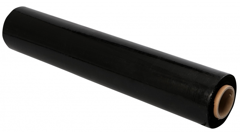 Pakavimo plėvelė, 17 mikr.,  450 mm x 270 m , juoda
