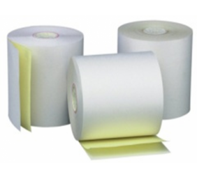 Dvisluoksnė kasos juosta OFF/SC,plotis 76mm, ilgis 20m, įvorė 12mm, skersmuo 65mm, 10vnt./pak.