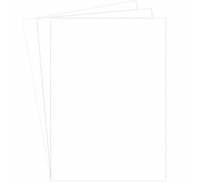 Įrišimo nugarėlės Delta A4, 250g/m², kartoninės, baltos (100 vnt.)