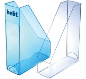 Dėklas vertikalus Helit, 8,5cm, skaidrus, plastikinis  1003-300
