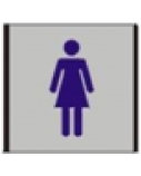 Informacinė lentelė 1.19 Moterų tualetas, 93mm x 93mm  0616-118