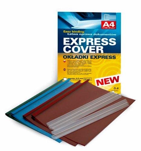 Įrišimo rinkinys Express A4, aplankas ir apkabėlė, 9.5 mm, mėlynas (8 vnt.)
