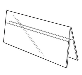 Stalo kortelė 210/145x210mm, A5 horizontali, dvipusė, skaidri,0.8mm (palapinė)