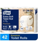 Tualetinis popierius rulonais Tork Extra Soft T4, 4sl. (42 rulon.)