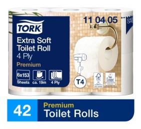 Tualetinis popierius rulonais Tork Extra Soft T4, 4sl. (42 rulon.)