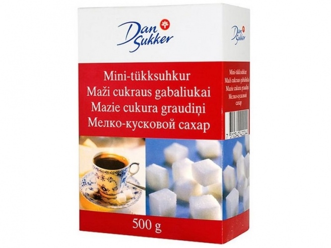 Cukrus Dan Sukker, baltas, gabalinis, 500g