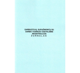 Darbuotojų, supažindintų su darbo tvarkos taisyklėmis, registracijos žurnalas, A4 (24)  0720-021
